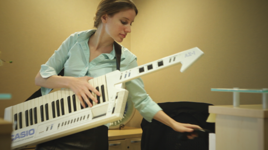 Playing The Keytar on Wyndotte Street